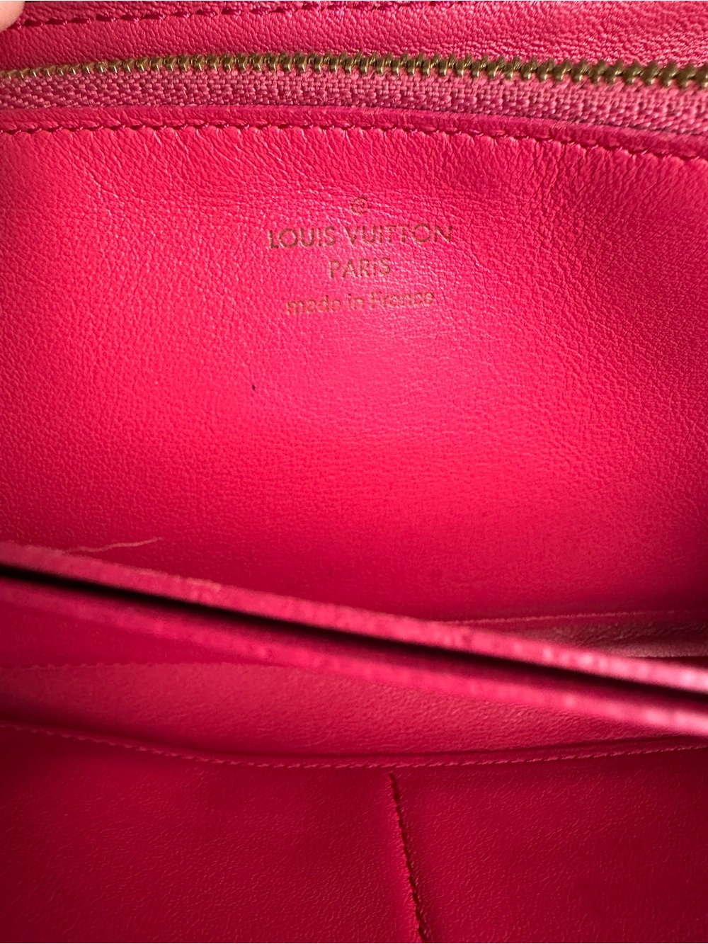 Louis Vuitton Black Leather Portefeuille Taurillion Comete Long Wallet w/ Pink - Picture 7 of 16